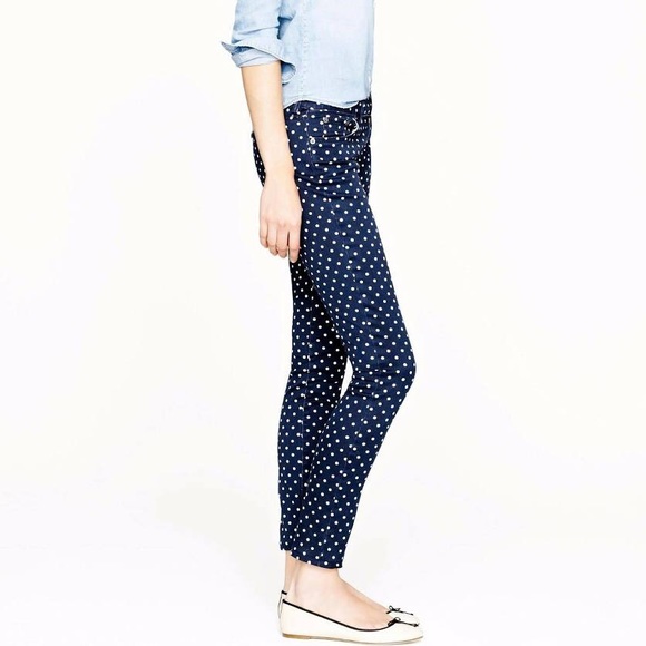 j crew polka dot jeans